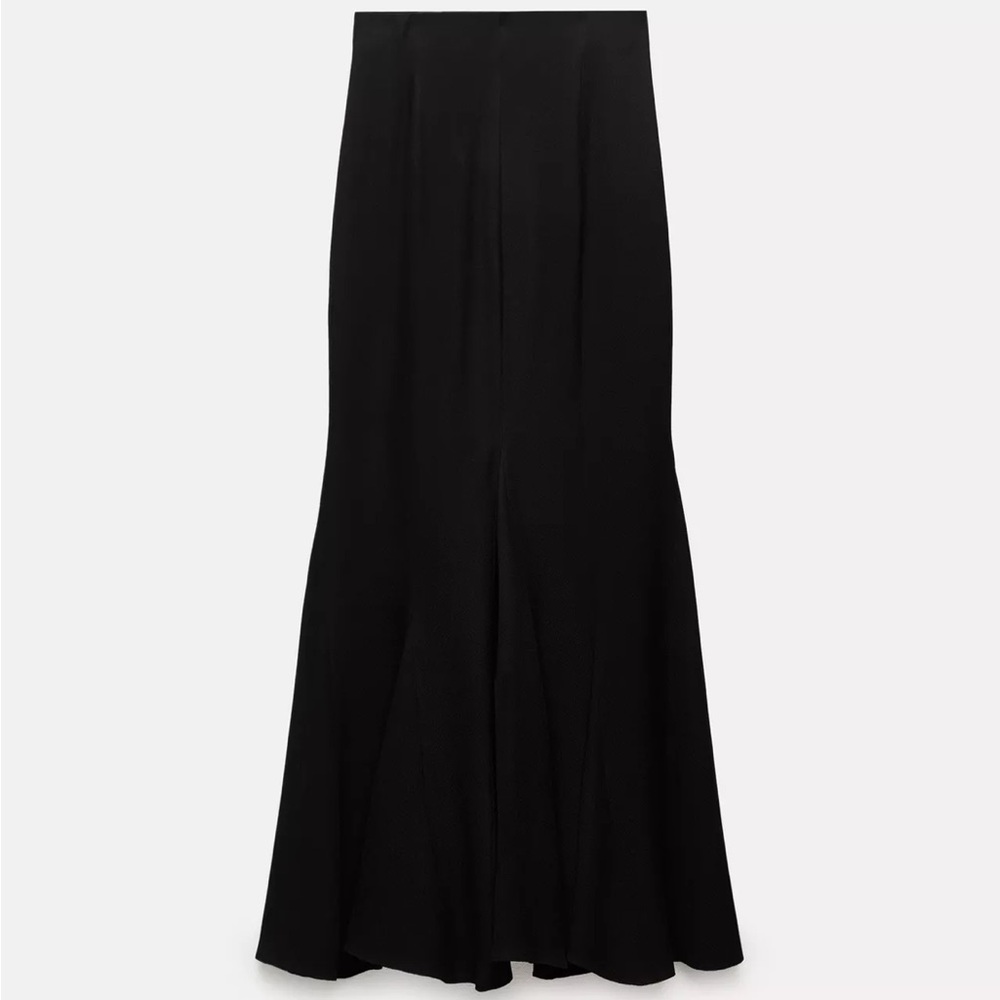 Zara Black High Waisted Maxi Skirt Limited Edition - Picture 4 of 11